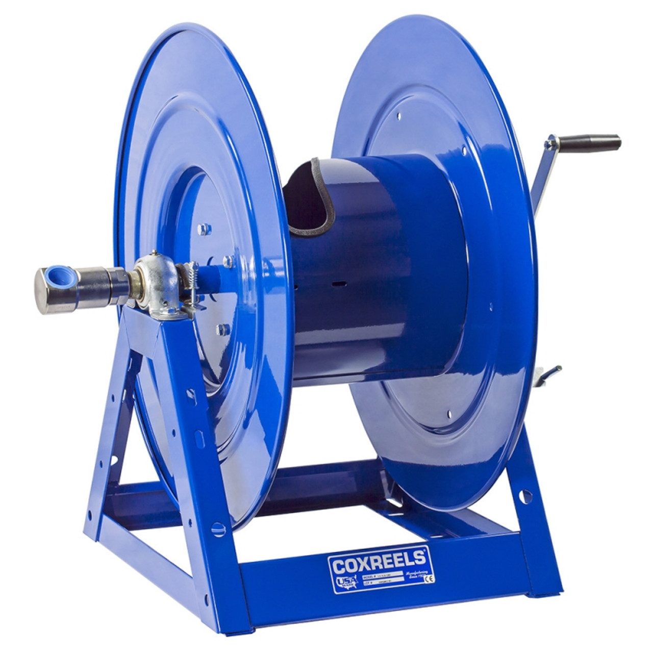 Coxreels 100 Series Compact Hand Crank Lightweight Water and Air Hose Reel,  Blue 