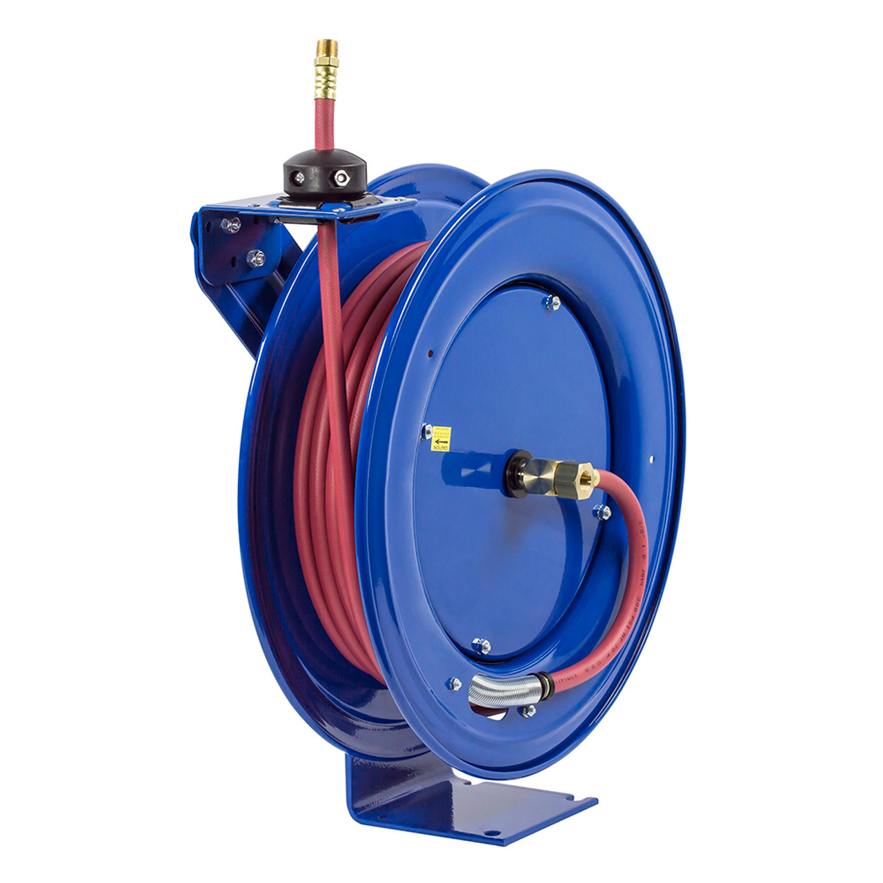 Coxreels SH-N-160 Low Pressure Spring Rewind Hose Reel, SH Series, 1/4  Hose Diameter, 60' Hose Length