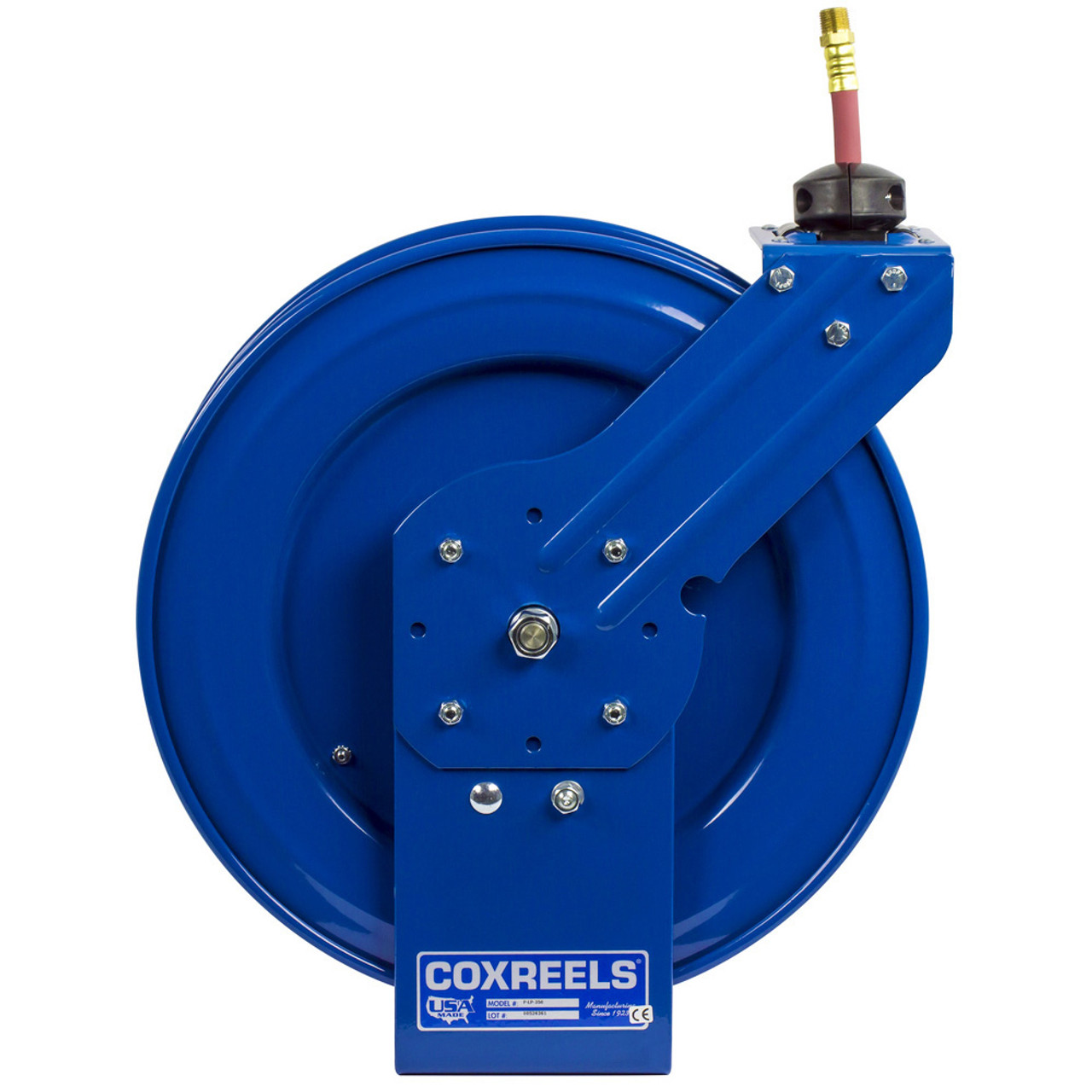 Coxreels C-LP-325-325 Dual Purpose Spring Rewind Hose Reel, C Series, 3/8 Hose Diameter, 25' Hose Length