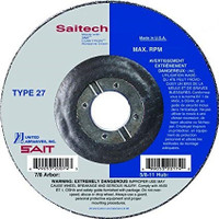 United Abrasives 1/4" Type 27 Ceramic Grinding Wheel | 20047 | 5" Diameter