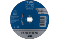 Pferd 63606 ALU SG Type 1 Cut-Off Wheel | 9" Diameter | 7/8" Arbor Hole | 1/8" Thickness | Sold by Box of 25