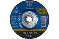 Pferd 60014 PSF STEEL Type 27 Grinding Wheel | 4-1/2"  Diameter | 5/8-11" Arbor Hole | 1/4" Thickness | Sold by Box of 10