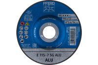 Pferd 61301 SG ALU Type 27 Grinding Wheel | 4-1/2"  Diameter | 7/8" Arbor Hole | 1/4" Thickness | Sold by Box of 10