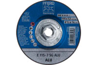 Pferd 61303 SG ALU Type 27 Grinding Wheel | 4-1/2"  Diameter | 5/8-11" Arbor Hole | 1/4" Thickness | Sold by Box of 10