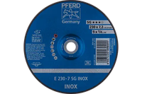 Pferd 61109 SG INOX Type 27 Grinding Wheel | 9" Diameter | 7/8" Arbor Hole | 1/4" Thickness | Sold by Box of 10