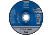 Pferd 61309 SG ALU Type 27 Grinding Wheel | 6" Diameter | 7/8" Arbor Hole | 1/4" Thickness | Sold by Box of 10