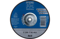 Pferd 61307 SG ALU Type 27 Grinding Wheel | 9" Diameter | 5/8-11" Arbor Hole | 1/4" Thickness | Sold by Box of 10