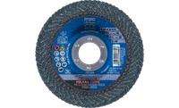 PFERD 67192 Polifan Flap Disc | 7/8" Arbor Hole | 4-1/2" Diameter | Zirconia Alumina 40 Grit | Radial Type | Sold by Box of 10