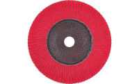 Pferd 62639 Polifan Flap Disc | 5/8-11" Arbor Hole | 7" Diameter | Ceramic Oxide 40 Grit | Type 27 | Sold by Box of 10