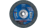 PFERD 67367 Polifan Flap Disc | 5/8-11" Arbor Hole | 6" Diameter | Zirconia Alumina 40 Grit | Radial Type | Sold by Box of 10