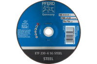 Pferd 61702 SG STEEL Type 28 Grinding Wheel | 9" Diameter | 7/8" Arbor Hole | 1/4" Thickness | Sold by Box of 10