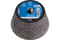 Pferd 61801 SG STEEL Shape 11 Cup Wheel | 4" Diameter | 5/8-11" Arbor Hole | 2" Thickness | Sold by Box of 2