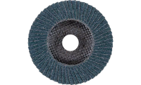 Pferd 62278 Polifan Flap Disc | 5/8-11" Arbor Hole | 4-1/2" Diameter | Zirconia Alumina 60 Grit | Type 27 | Sold by Box of 10