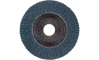 Pferd 62275 Polifan Flap Disc | 5/8-11" Arbor Hole | 4-1/2" Diameter | Zirconia Alumina 120 Grit | Type 29 | Sold by Box of 10