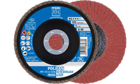 Pferd 62365 Polifan Flap Disc | 5" Diameter | 7/8" Arbor Hole | Aluminum Oxide 40 Grit | Type 27 | Sold by Box of 10