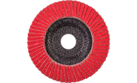 Pferd 60813 Polifan Flap Disc | 7/8" Arbor Hole | 5" Diameter | Ceramic Oxide 36 Grit | Type 29 | Sold by Box of 10