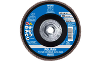 Pferd 61091 Polifan Flap Disc | 5/8-11" Arbor Hole | 5" Diameter | Ceramic Oxide 36 Grit | Type 29 | Sold by Box of 10