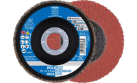 Pferd 62233 Polifan Flap Disc | 4-1/2" Diameter | 7/8" Arbor Hole | Aluminum Oxide 80 Grit | Type 29 | Sold by Box of 10
