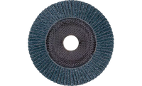 Pferd 60665 Polifan Flap Disc | 5/8-11" Arbor Hole | 5" Diameter | Zirconia Alumina 120 Grit | Type 29 | Sold by Box of 10