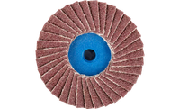 Pferd 42803 Mini Polifan Flap Disc | Arbor Hole | 2" Diameter | Aluminum Oxide 60 Grit | Type CD | Sold by Box of 10