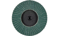 Pferd 42931 Mini Polifan Flap Disc | 3" Diameter | Zirconia Alumina 60 Grit | Type CDR | Sold by Box of 10