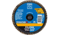 Pferd 42920 Mini Polifan Flap Disc | Arbor Hole | 3" Diameter | Aluminum Oxide 80 Grit | Type  CDR | Sold by Box of 10