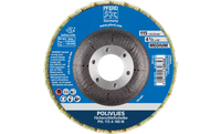 Pferd 43274 Polivlies Flap Disc | 4-1/2" Diameter | 7/8" Arbor Hole | Aluminum Oxide 180 Grit | Sold by Box of 5