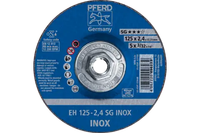Pferd 63708 SG INOX Type 27 Cut-Off Wheel | 5" Diameter | 5/8-11" Arbor Hole | 3/32" Thickness | Sold by Box of 10