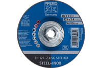 Pferd 63214 SG STEELOX Type 27 Cut-Off Wheel | 5" Diameter | 5/8-11" Arbor Hole | 3/32" Thickness | Sold by Box of 10