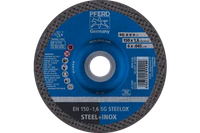 Pferd 63169 SG STEELOX Type 27 Cut-Off Wheel | 6" Diameter | 7/8" Arbor Hole | 0.045" Thickness | Sold by Box of 25