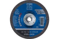 Pferd 63189 SG STEELOX Type 27 Cut-Off Wheel | 6" Diameter | 5/8-11" Arbor Hole | 0.045" Thickness | Sold by Box of 10