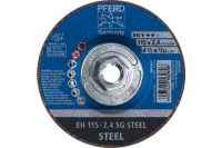 Pferd 63114 SG STEEL Type 27 Cut-Off Wheel | 4-1/2" Diameter | 5/8-11" Arbor Hole | 3/32" Thickness | Sold by Box of 10