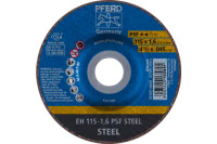 Pferd 69908 PSF STEEL Type 27 Cut-Off Wheel | 4-1/2" Diameter | 7/8" Arbor Hole | .045" Thickness | Sold by Box of 25
