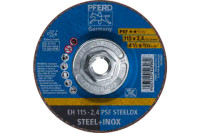 PFERD 63722 PSF STEELOX Type 27 Cut-Off Wheel | 4-1/2" Diameter | 5/8-11" Arbor Hole | 3/32" Thickness | Sold by Box of 10