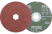 Pferd 40099 COMBICLICK Fiber Disc | 5" Diameter | Aluminum Oxide 24 Grit | Sold by Box of 25