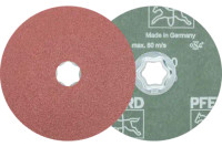 Pferd 40102 COMBICLICK Fiber Disc | 5" Diameter | Aluminum Oxide 60 Grit | Sold by Box of 25