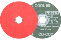 Pferd 40727 COMBICLICK Fibre Disc | 4-1/2" Diameter | 13300 RPM | Ceramic Oxide 50 Grit | Sold by Box of 25