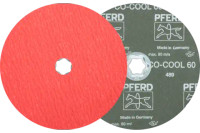 Pferd 40749 COMBICLICK Fibre Disc | 7" Diameter | 8500 RPM | Ceramic Oxide 60 Grit | Sold by Box of 25