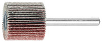 Pferd 45185 Mounted Flap Wheel | Aluminum Oxide A | 1" Diameter x 1" Length | 1/4" Shank | 25000 Max RPM | 80 Grit Surface Conditioning (Box of 10)