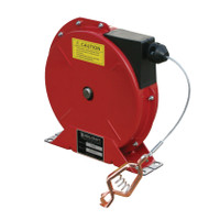 Reelcraft G 3050 Static Discharge And Grounding Reel | 50 Ft. Cable Length | Single 7 x 7 Stranded Steel Cable