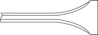 Ingersoll Rand WF-14C-007 Scaling Chisel | 2" Wide | 7" Length | Box of 5