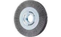 PFERD 81113 Medium Face Crimped Wire Wheel | 6" Diameter | 1-1/16" Width | Carbon Steel Wire