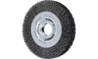 PFERD 81114 Medium Face Crimped Wire Wheel | 6" Diameter | 1-1/16" Width | Carbon Steel Wire