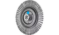PFERD 82613 Stringer Bead Twist Knot Wheel | 6" Diameter | 3/16" Width | Stainless Steel Wire | Box of 10