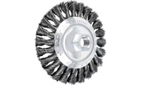 PFERD 82500 Knot Wire Bevel Brush | 4-1/2" Diameter | Carbon Steel Wire