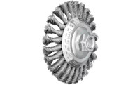 PFERD 82501 Knot Wire Bevel Brush | 4-1/2" Diameter | Carbon Steel Wire
