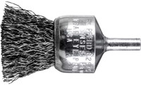 PFERD 82975 Crimped Wire End Brush | 1" Diameter | Carbon Steel | Box of 10