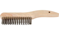 PFERD 85035 Shoe Handle Scratch Brush without Scraper | Stainless Steel Wire | Box of 12