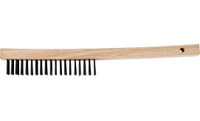 PFERD 85045 Curved Handle Synthetic Scratch Brush | Carbon Steel Wire | Box of 12