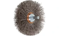 PFERD 82912 Crimped Wire Wheel Brush | 3" Diameter | Stainless Steel Wire | Box of 10